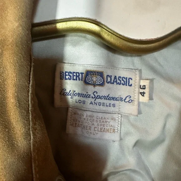 Men's Vintage camel suede Jacket